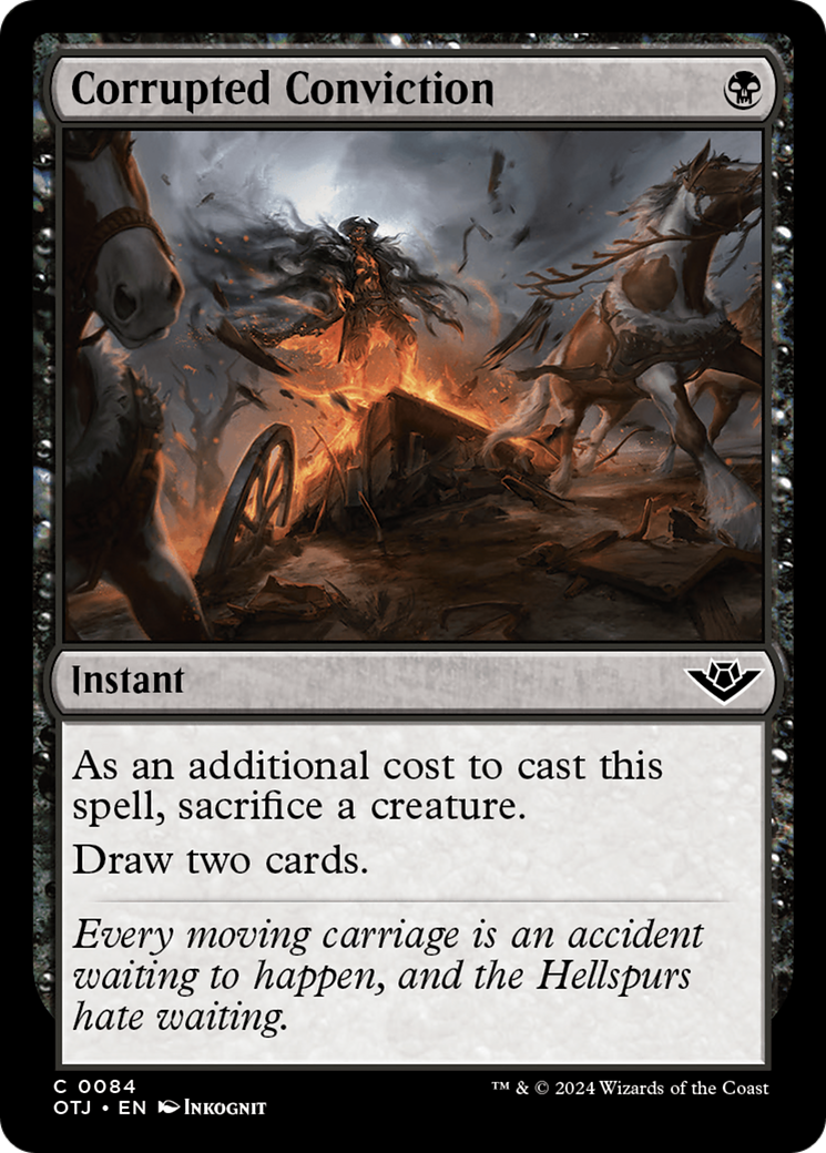 Corrupted Conviction - Common Instant card from Outlaws of Thunder Junction