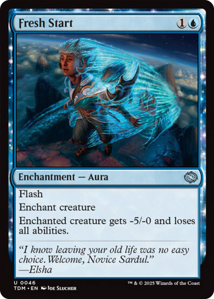Fresh Start - Uncommon Enchantment — Aura card from Tarkir: Dragonstorm
