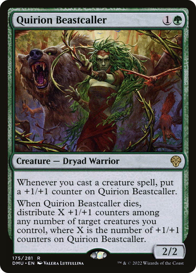 Quirion Beastcaller - Rare Creature — Dryad Warrior card from Dominaria United