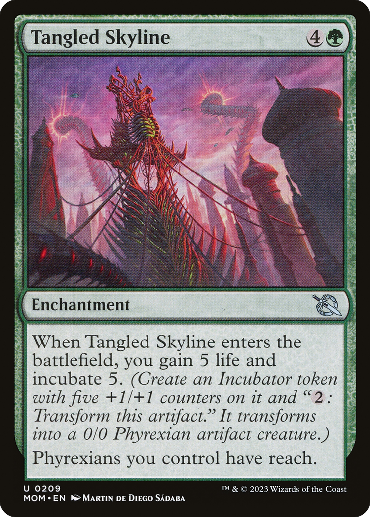 Tangled Skyline - Uncommon Enchantment card from March of the Machine