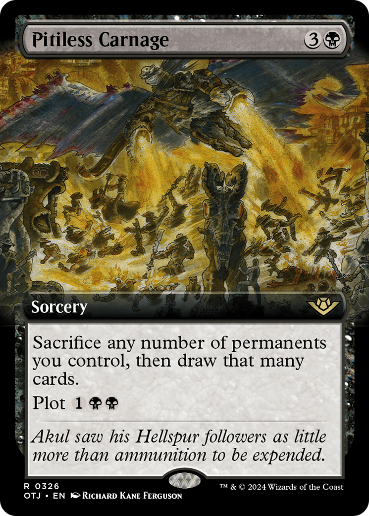 Pitiless Carnage - Rare Sorcery card from Outlaws of Thunder Junction