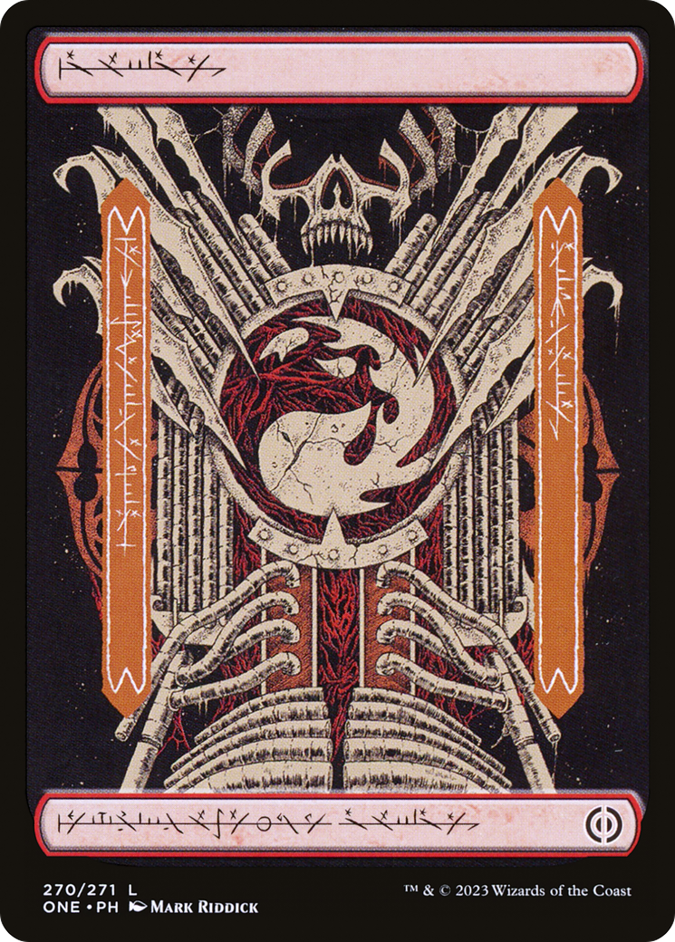 Mountain - Common Basic Land — Mountain card from Phyrexia: All Will Be One