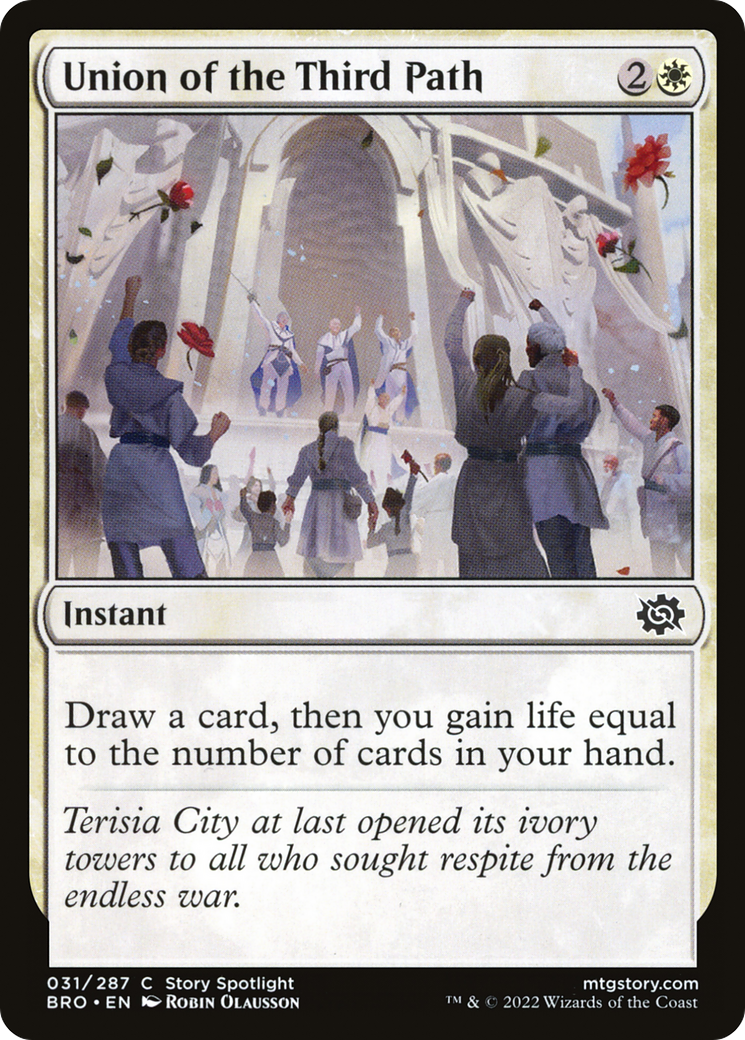 Union of the Third Path - Common Instant card from The Brothers' War