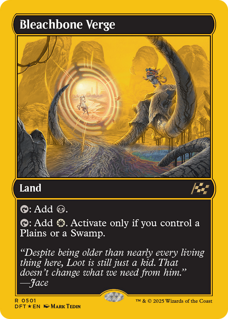 Bleachbone Verge - Rare Land card from Aetherdrift