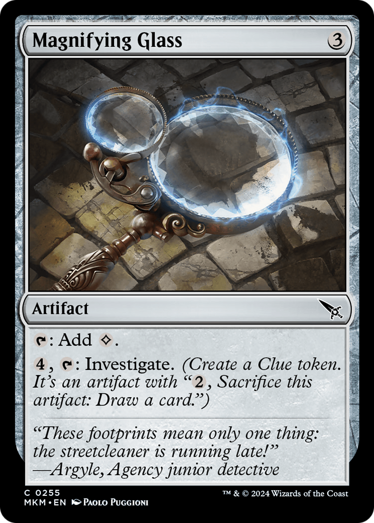 Magnifying Glass - Common Artifact card from Murders at Karlov Manor