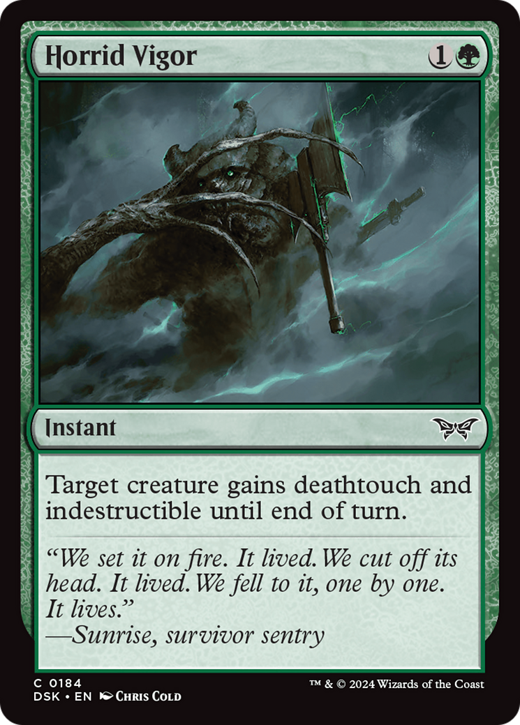 Horrid Vigor - Common Instant card from Duskmourn: House of Horror