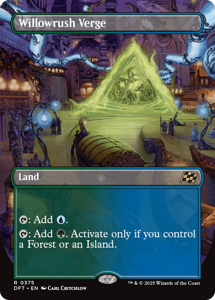 Willowrush Verge - Rare Land card from Aetherdrift