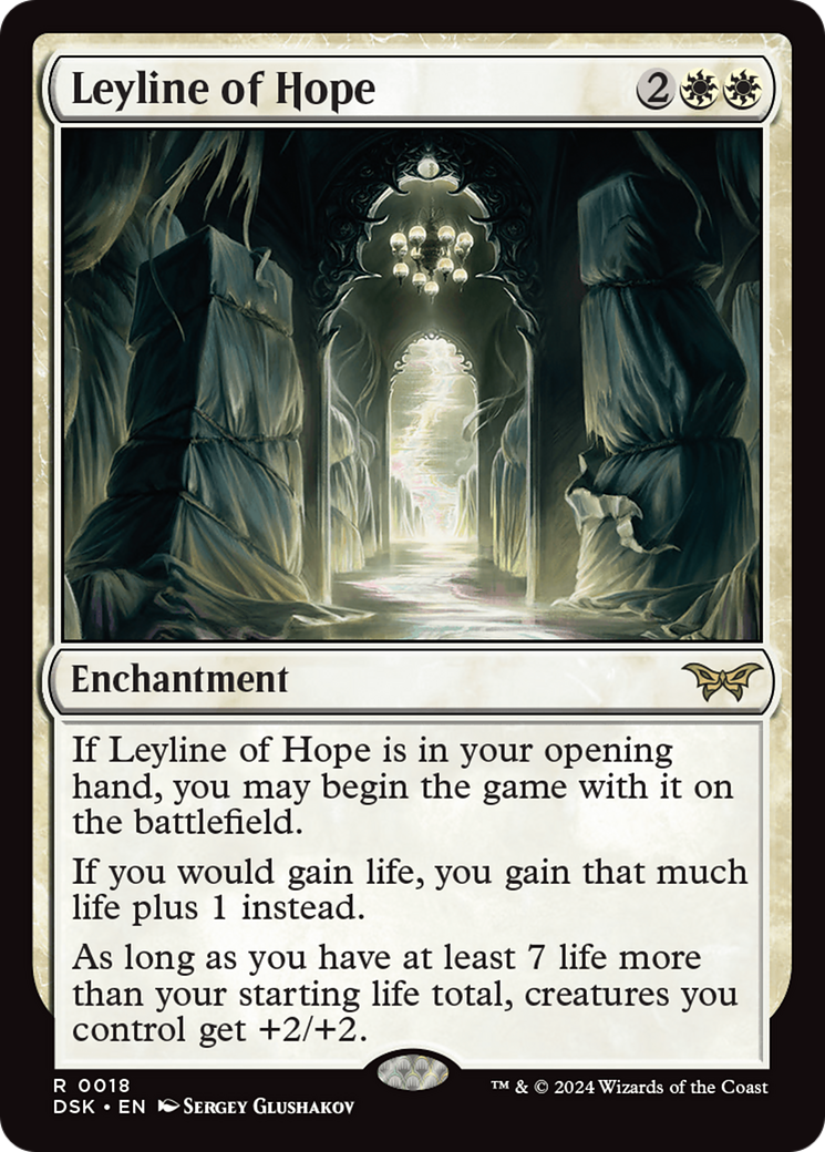 Leyline of Hope - Rare Enchantment card from Duskmourn: House of Horror