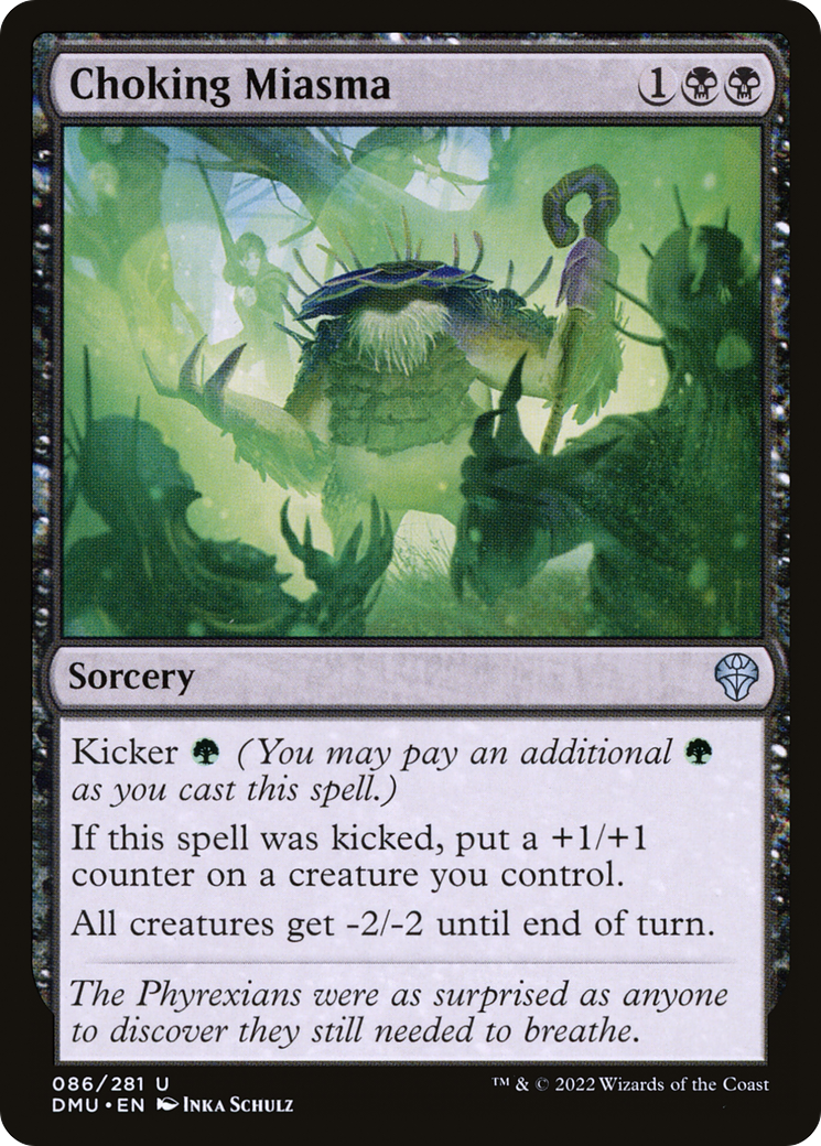 Choking Miasma - Uncommon Sorcery card from Dominaria United