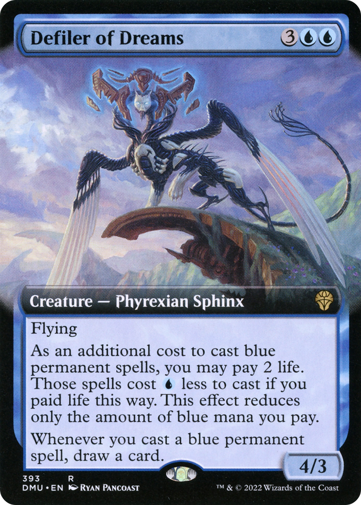 Defiler of Dreams - Rare Creature — Phyrexian Sphinx card from Dominaria United