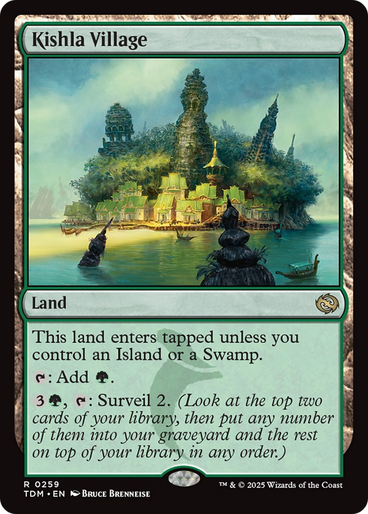 Kishla Village - Rare Land card from Tarkir: Dragonstorm