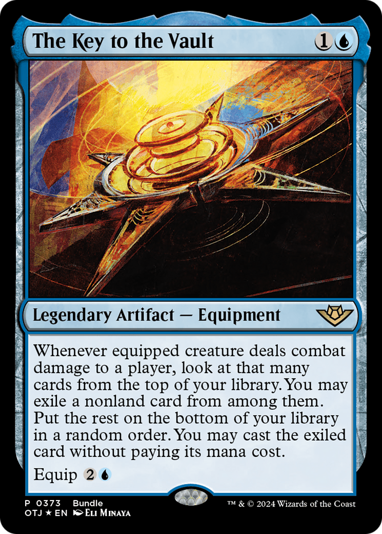 The Key to the Vault - Rare Legendary Artifact — Equipment card from Outlaws of Thunder Junction