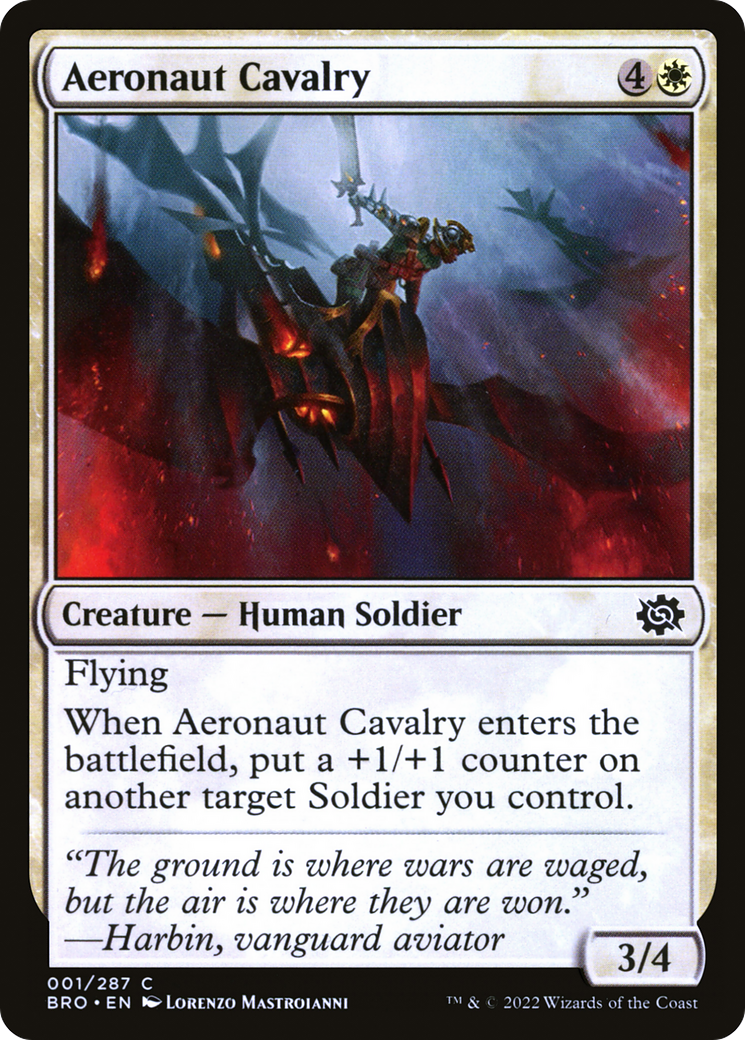 Aeronaut Cavalry - Common Creature — Human Soldier card from The Brothers' War