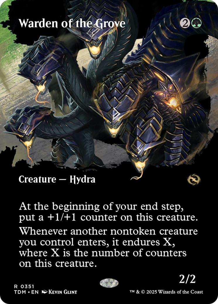 Warden of the Grove - Rare Creature — Hydra card from Tarkir: Dragonstorm