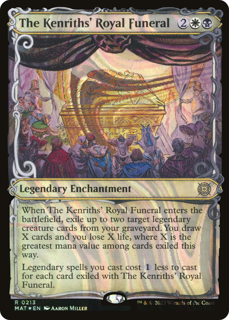 The Kenriths' Royal Funeral - Rare Legendary Enchantment card from March of the Machine: The Aftermath