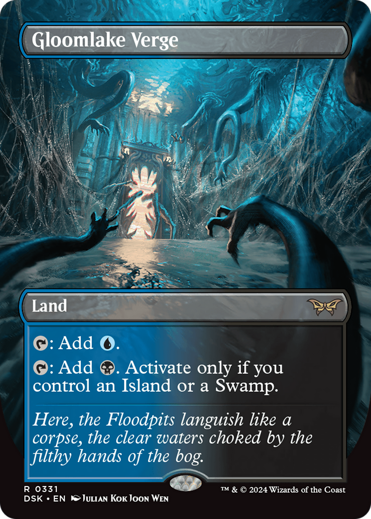 Gloomlake Verge - Rare Land card from Duskmourn: House of Horror