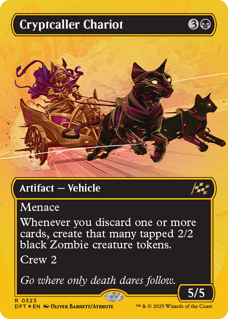 Cryptcaller Chariot - Rare Artifact — Vehicle card from Aetherdrift