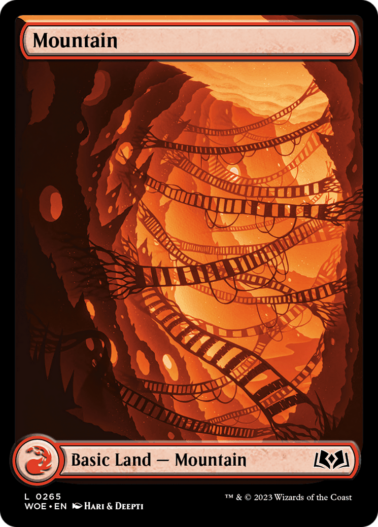 Mountain - Common Basic Land — Mountain card from Wilds of Eldraine