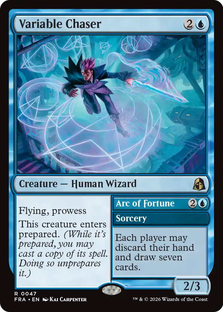 Variable Chaser // Arc of Fortune - Rare Sorcery card from Reality Fracture