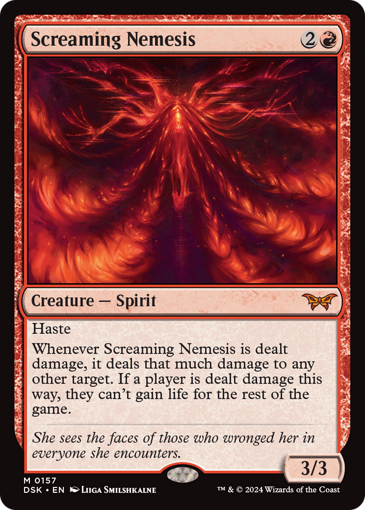 Screaming Nemesis - Creature — Spirit used in Izzet sideboards
