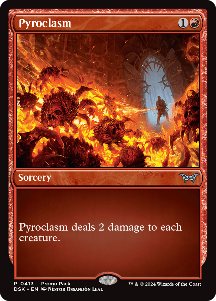 Pyroclasm - Uncommon Sorcery card from Duskmourn: House of Horror