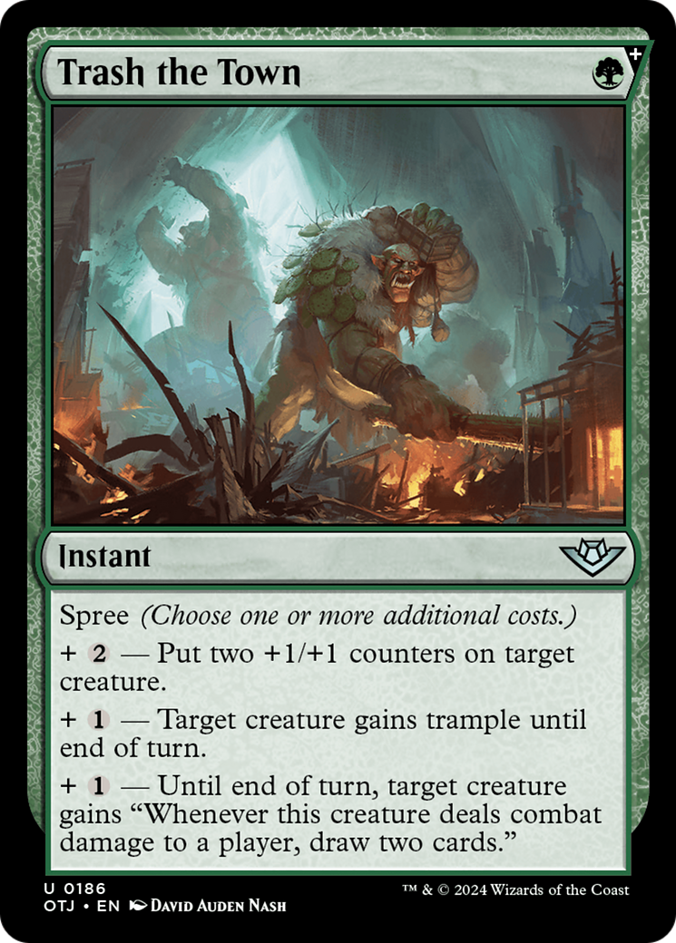 Trash the Town - Uncommon Instant card from Outlaws of Thunder Junction