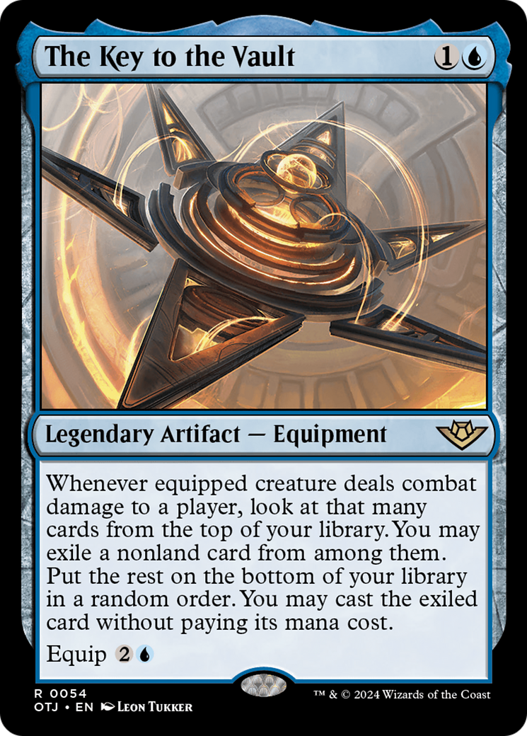 The Key to the Vault - Rare Legendary Artifact — Equipment card from Outlaws of Thunder Junction