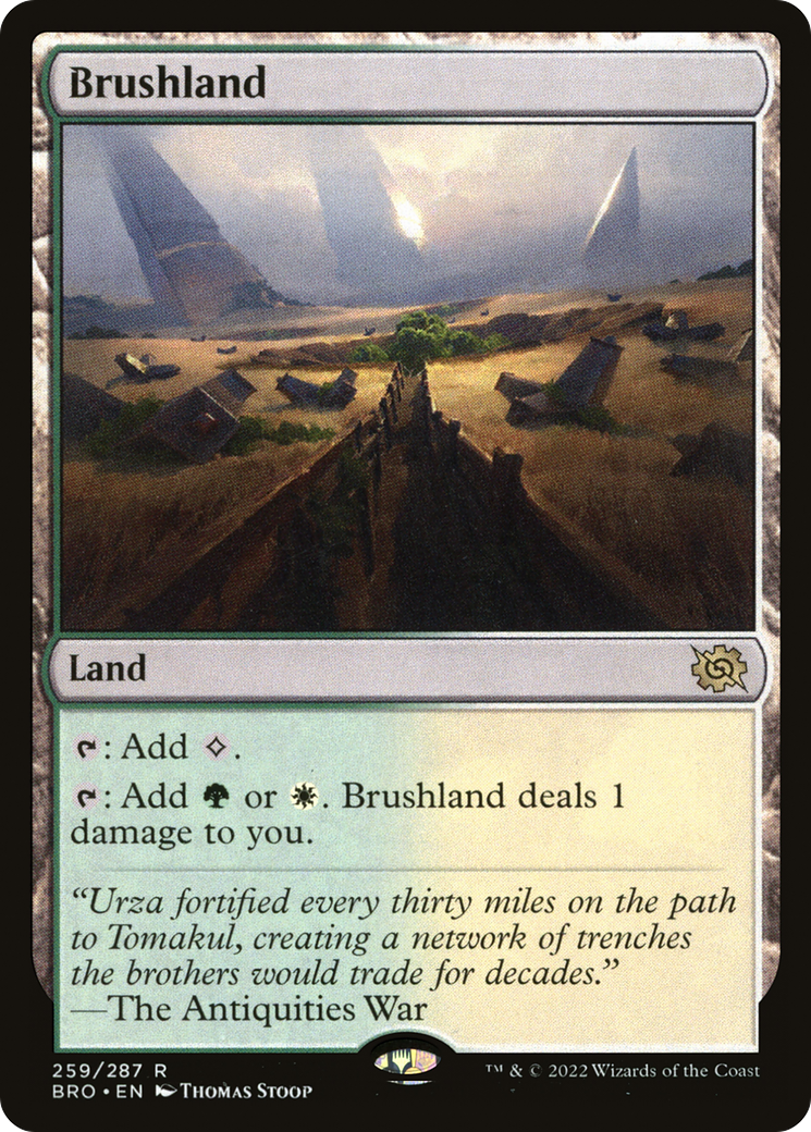 Brushland - Rare Land card from BRO