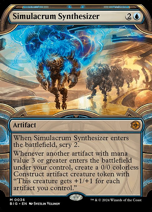 Simulacrum Synthesizer - Mythic rare card from The Big Score