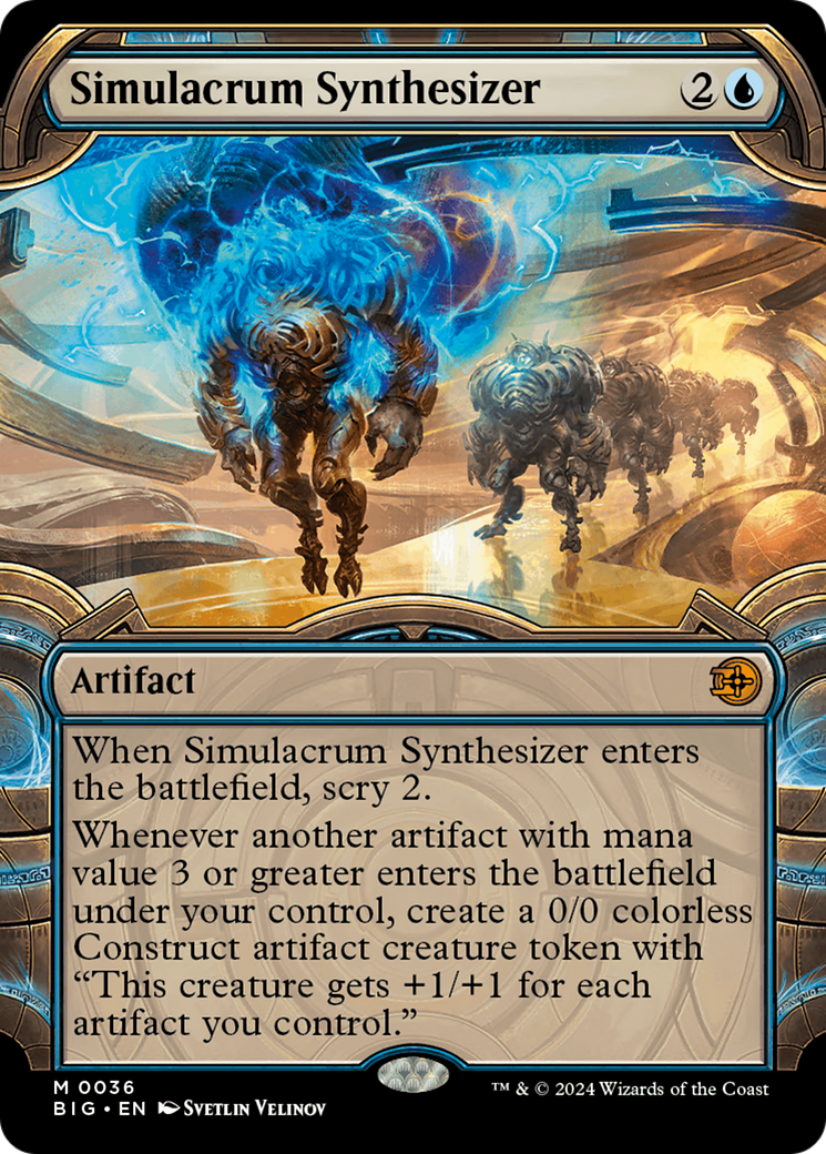 Simulacrum Synthesizer - Mythic Artifact card from The Big Score