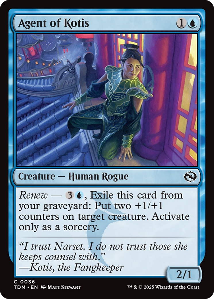 Agent of Kotis - Common Creature — Human Rogue card from Tarkir: Dragonstorm