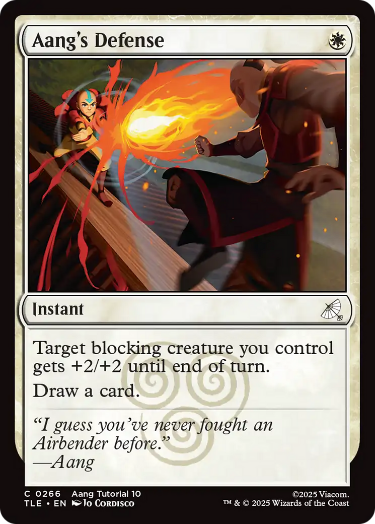Aang's Defense - Common Instant card from Avatar: The Last Airbender Eternal