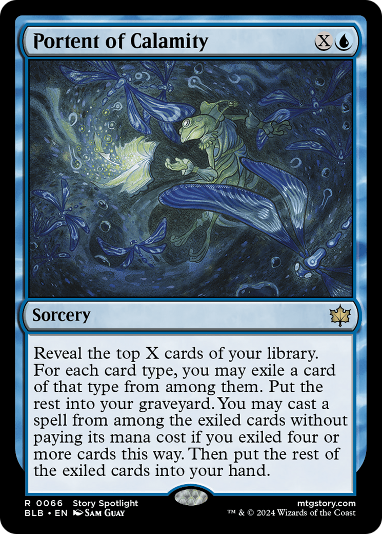 Portent of Calamity - Rare Sorcery card from Bloomburrow