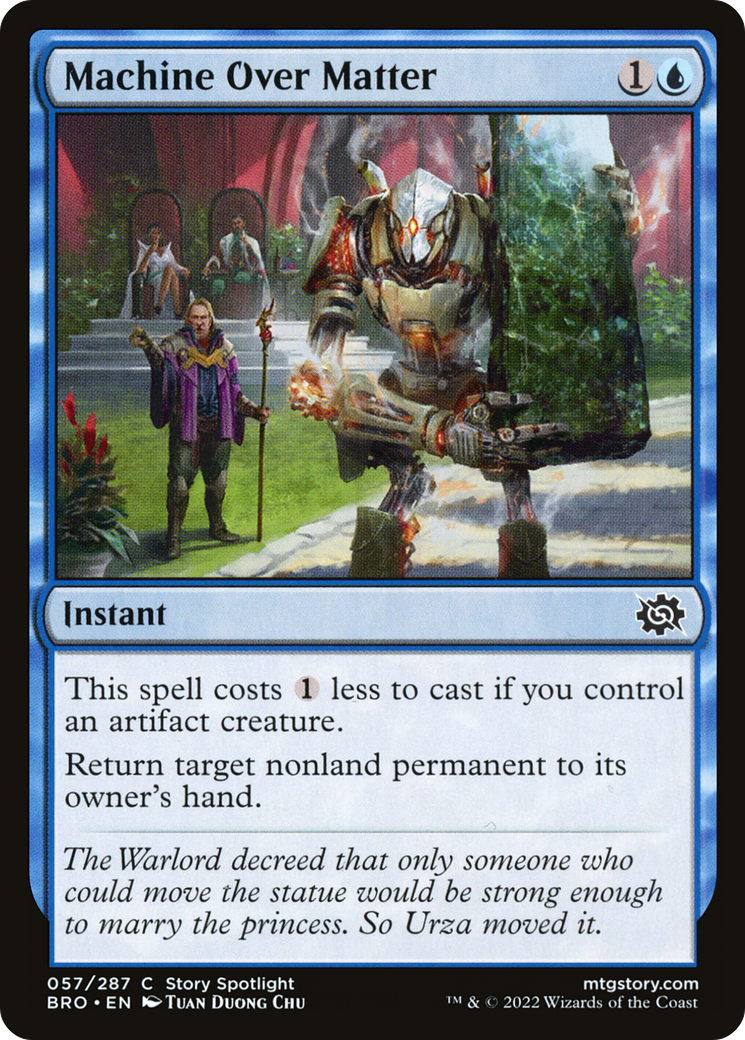 Machine Over Matter - Common Instant card from The Brothers' War