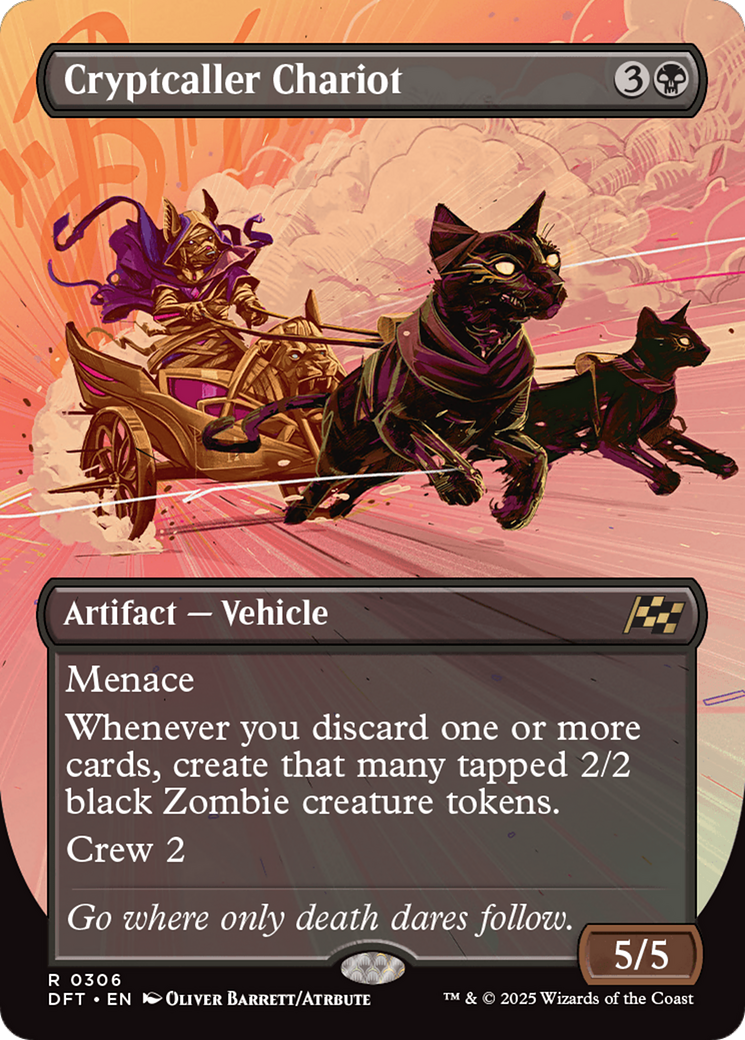 Cryptcaller Chariot - Rare Artifact — Vehicle card from Aetherdrift