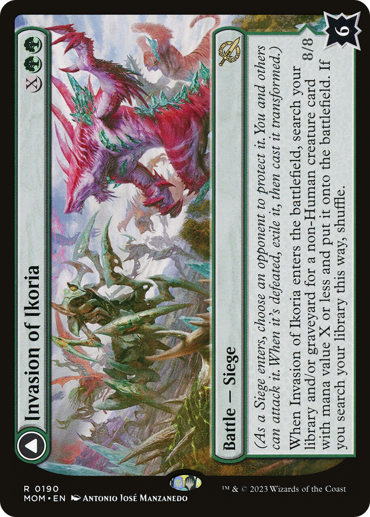 Invasion of Ikoria // Zilortha, Apex of Ikoria - Rare Battle — Siege card from March of the Machine