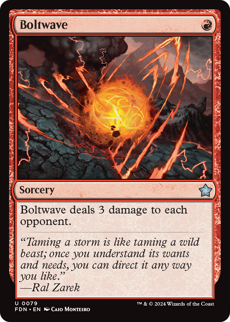 Boltwave - Uncommon Sorcery card from Foundations
