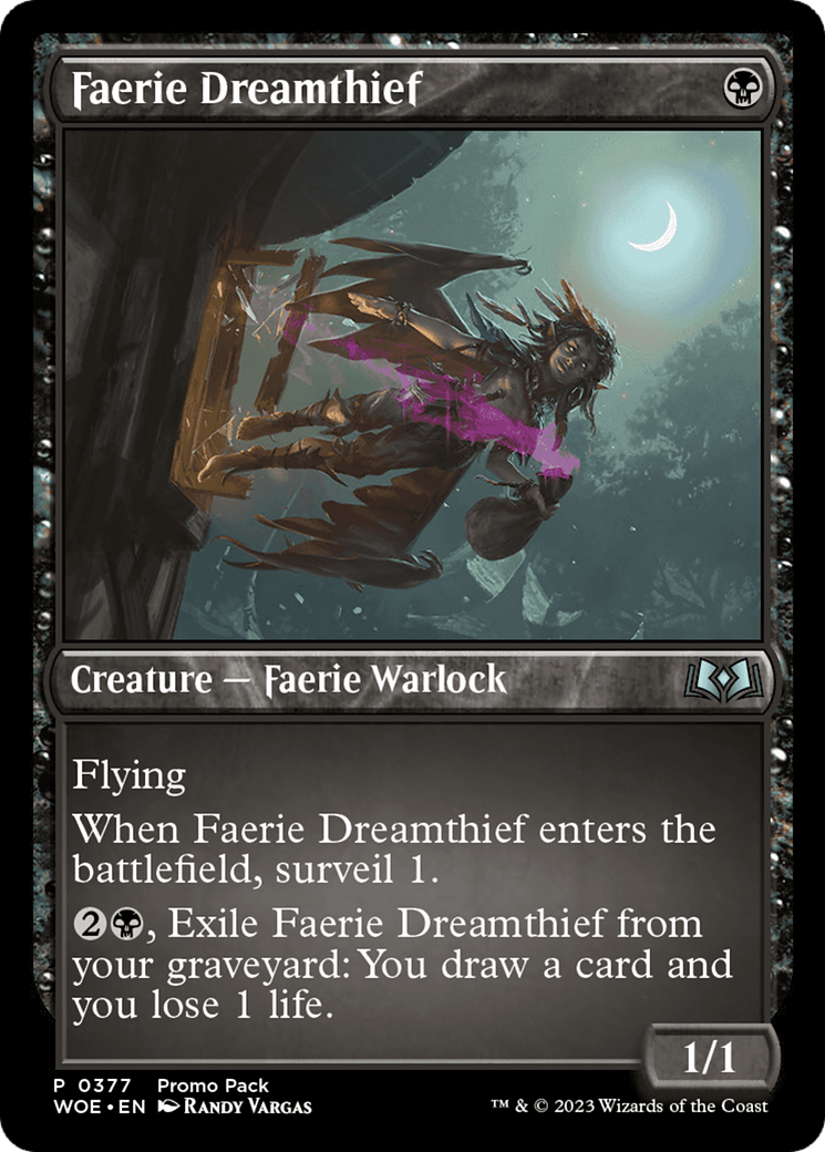 Faerie Dreamthief - Uncommon Creature — Faerie Warlock card from Wilds of Eldraine