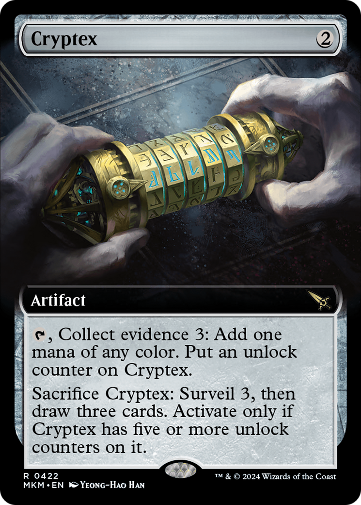 Cryptex - Rare Artifact card from Murders at Karlov Manor