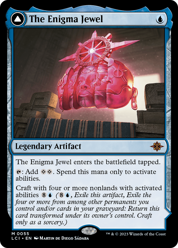 The Enigma Jewel // Locus of Enlightenment - Mythic Legendary Artifact card from The Lost Caverns of Ixalan
