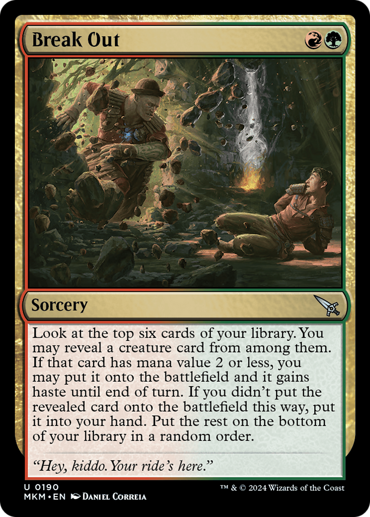 Break Out - Uncommon Sorcery card from Murders at Karlov Manor