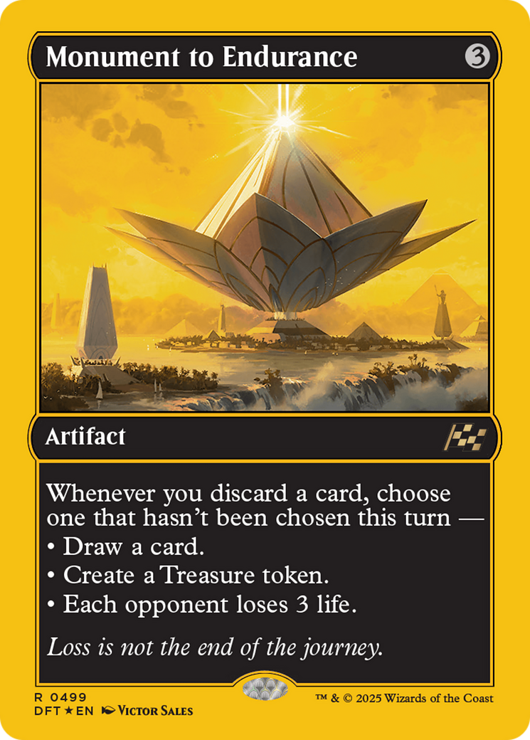 Monument to Endurance - Rare Artifact card from Aetherdrift