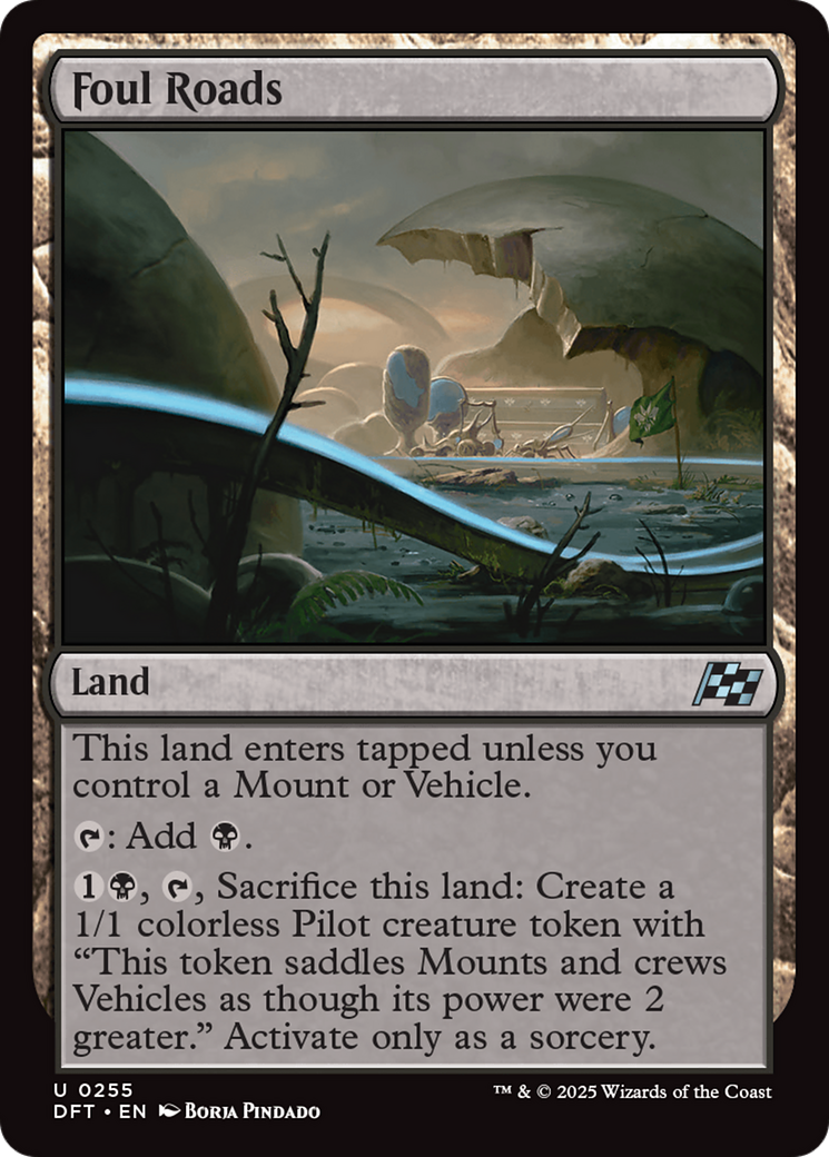 Foul Roads - Uncommon Land card from Aetherdrift