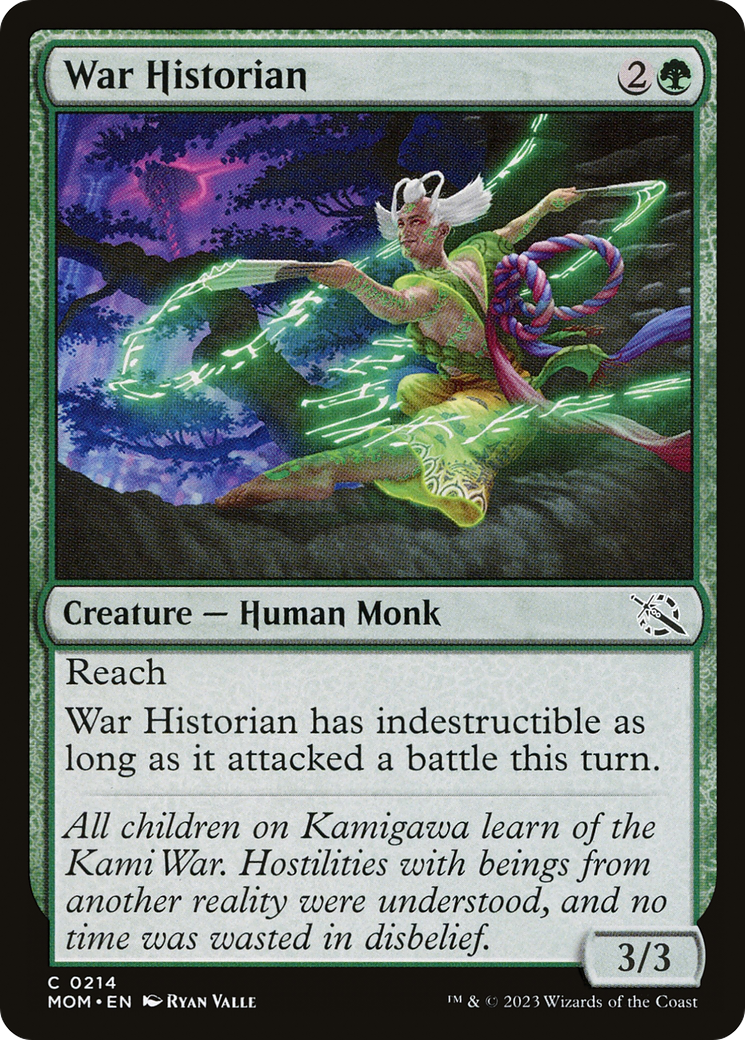 War Historian - Common Creature — Human Monk card from March of the Machine