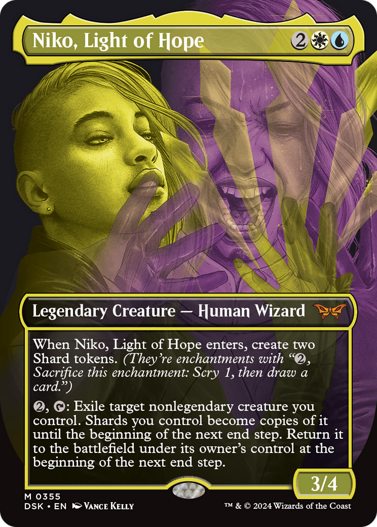 Niko, Light of Hope - Mythic Legendary Creature — Human Wizard card from Duskmourn: House of Horror