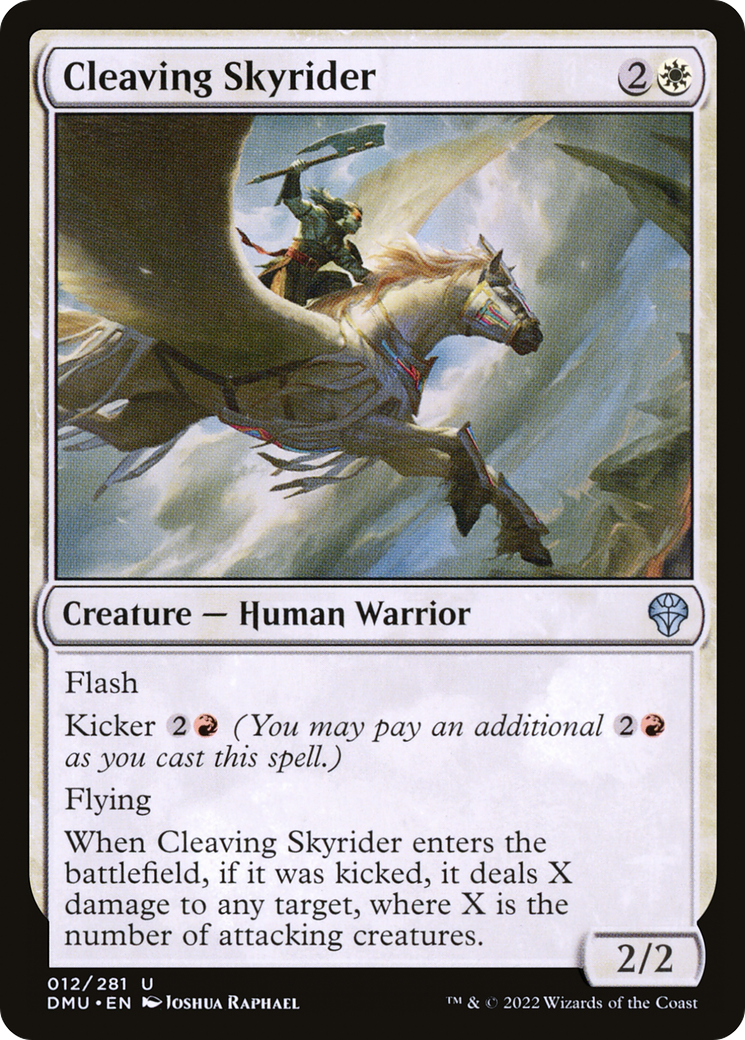 Cleaving Skyrider - Uncommon Creature — Human Warrior card from Dominaria United