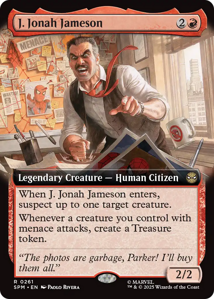 J. Jonah Jameson - Rare Legendary Creature — Human Citizen card from Marvel's Spider-Man