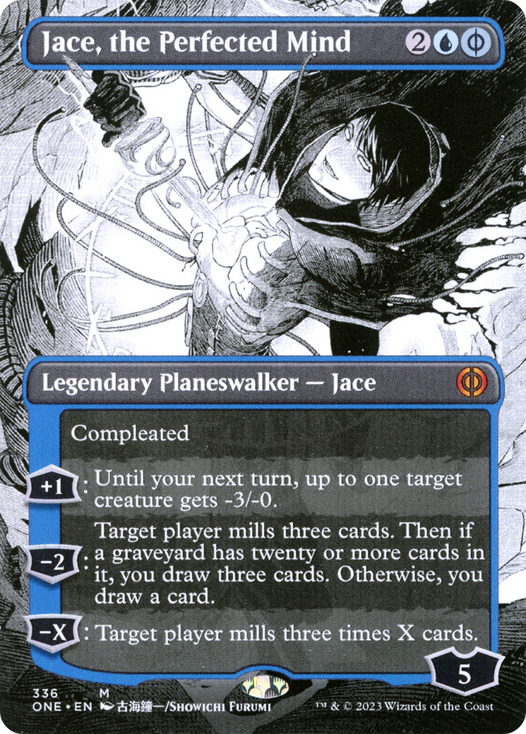 Jace, the Perfected Mind - Mythic Legendary Planeswalker — Jace card from Phyrexia: All Will Be One
