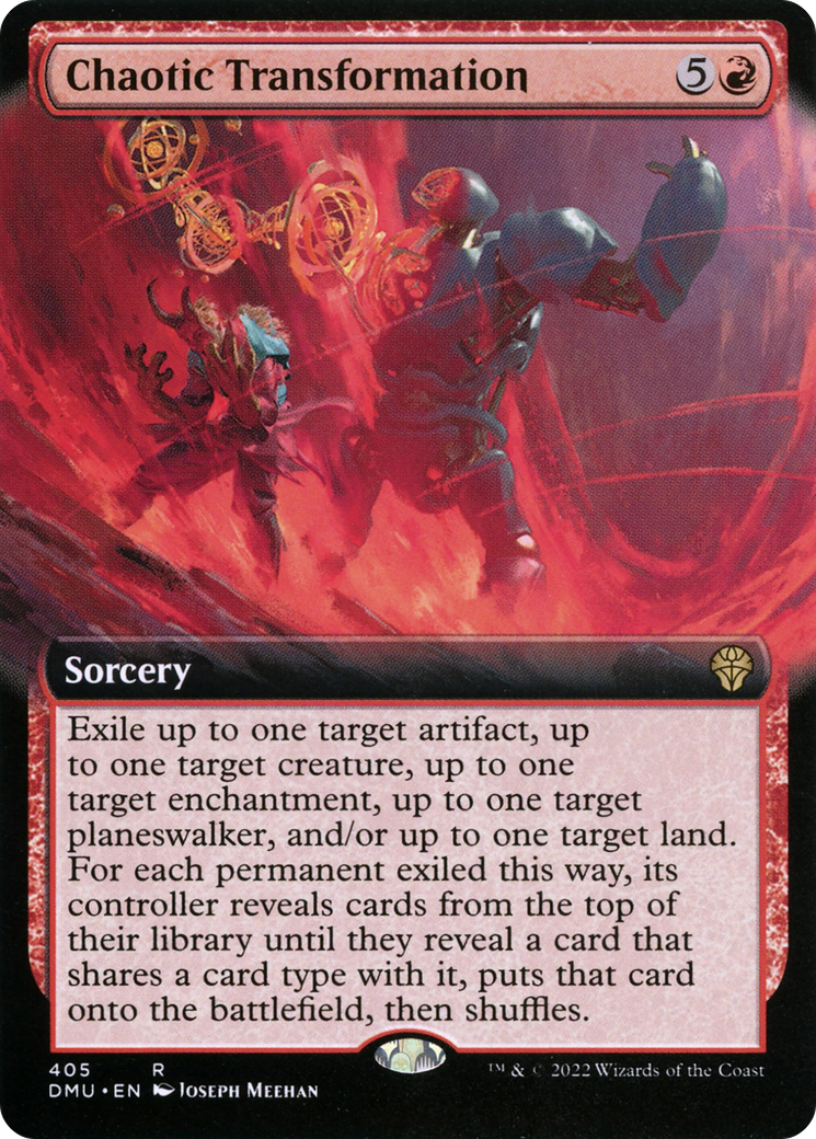 Chaotic Transformation - Rare Sorcery card from Dominaria United