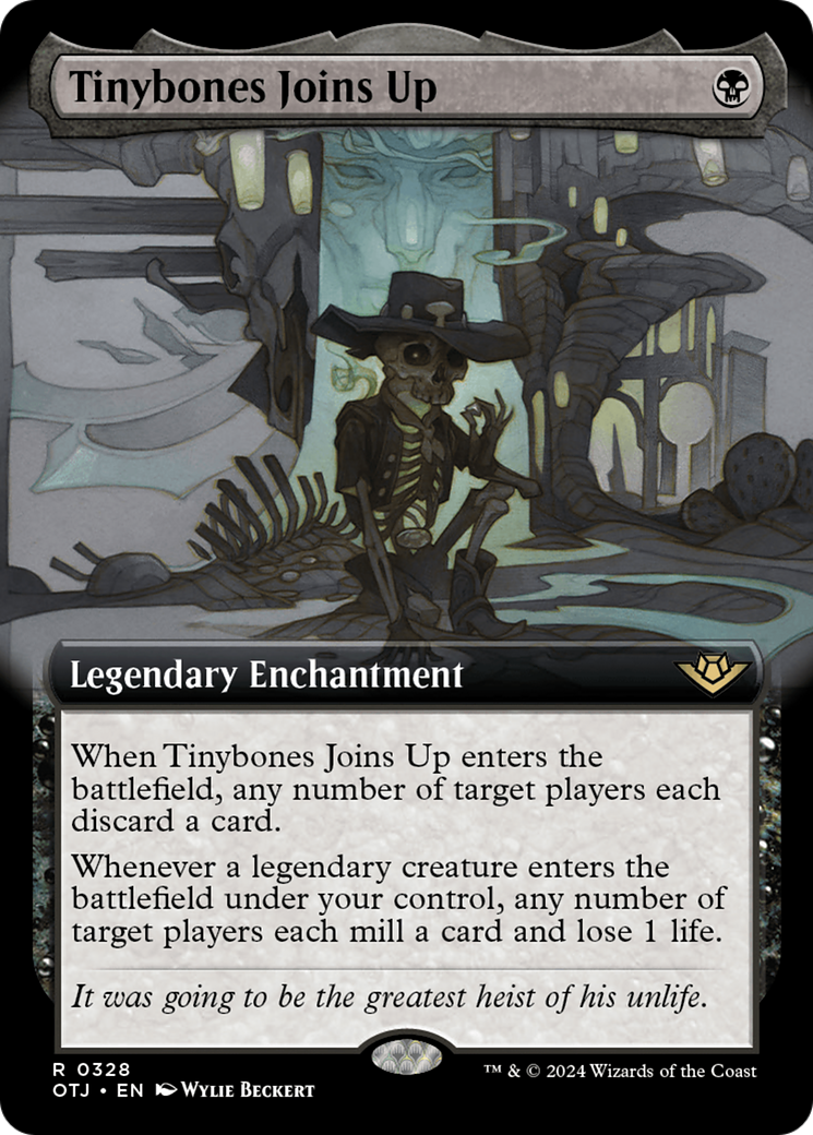 Tinybones Joins Up - Rare Legendary Enchantment card from Outlaws of Thunder Junction